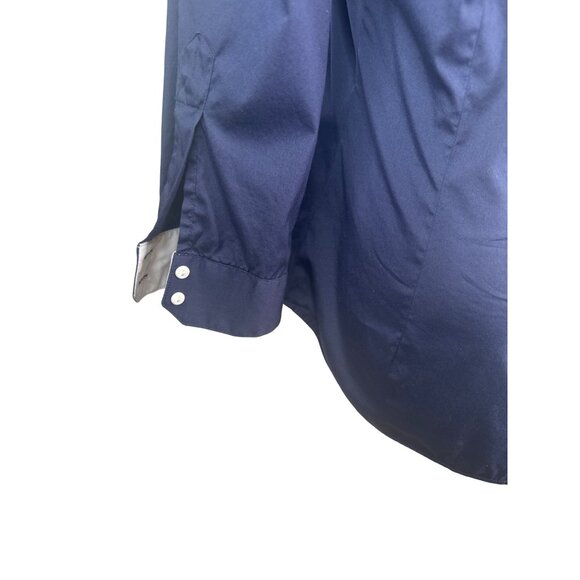 2/$30 ZARA Navy & White Small Button-Up Blouse With 3/4 Sleeves - Picture 14 of 15